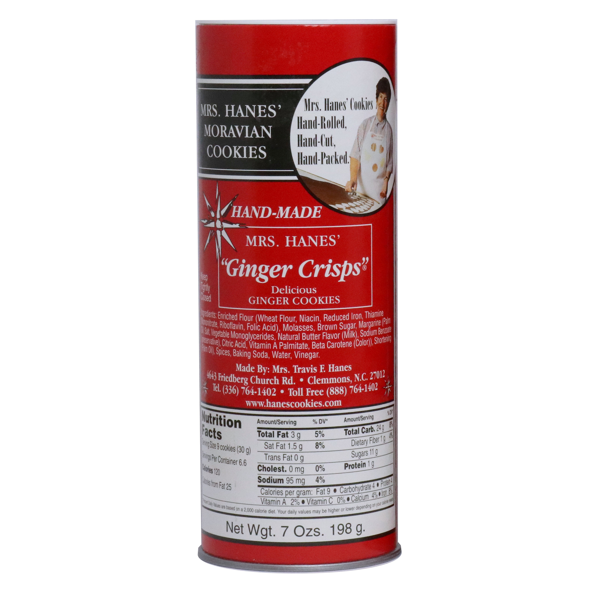 7 oz Tube of Ginger Crisps