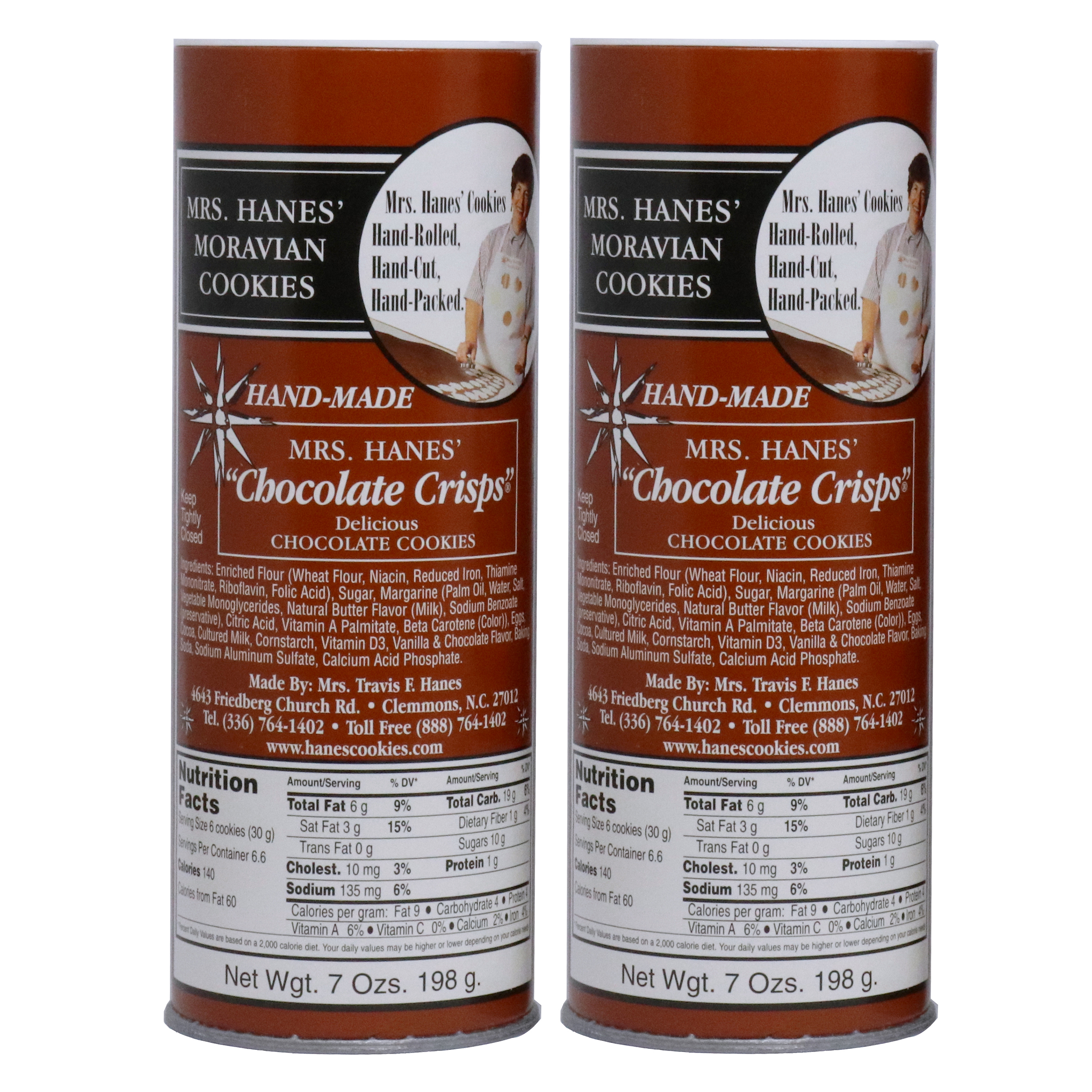 Pair of tubes – Mrs. Hanes' Moravian Cookies Pair of tubes – Mrs. Hanes' Moravian Cookies